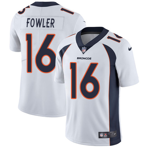 Nike Broncos #16 Bennie Fowler White Men's Stitched NFL Vapor Untouchable Limited Jersey - Click Image to Close